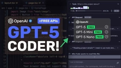 GPT-5, Nano, Mini Coder(무료 API 포함): 지금 무료로 GPT-5를 기본 코더로 사용하는 방법을 알아보세요!
